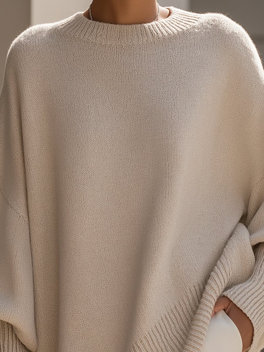 Fenna - Dames Trui Oversized Gebreide Stijl voor de Herfst