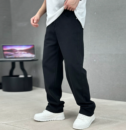 Finn - Jeans heren straight leg en ruim met lange pijp