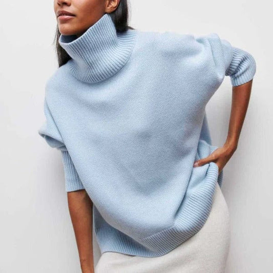 Floor - Coltrui dames oversized en lang gebreid met ruime pasvorm