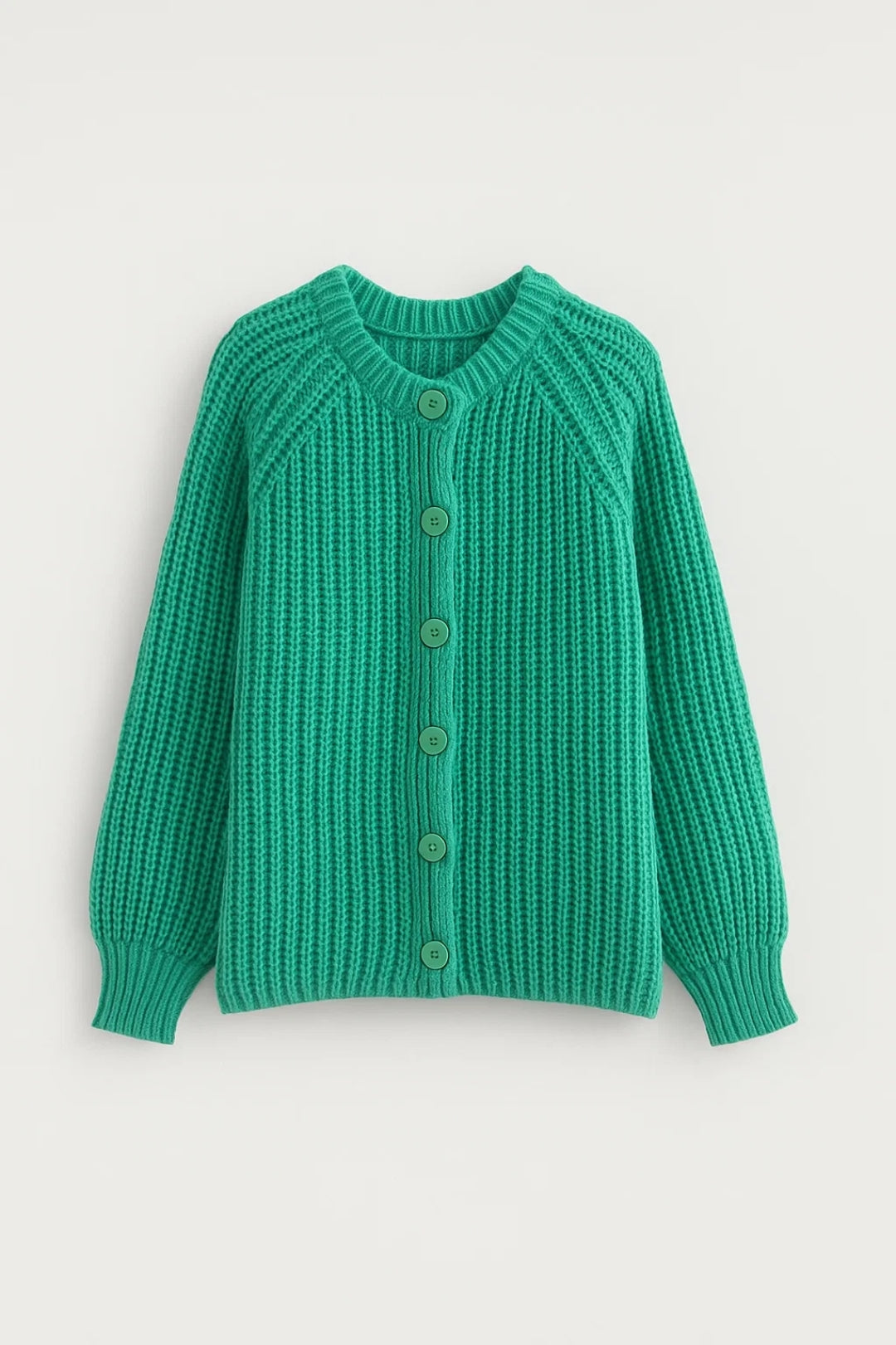 Gebreid Vest | Grove Structuur met Doorlopende Knoopsluiting | Warm en Stoer