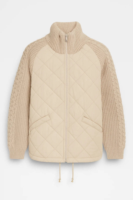 Gebreide Damesjas | Gevoerde Ritssluiting Jas | Comfortabele Tussenlaag