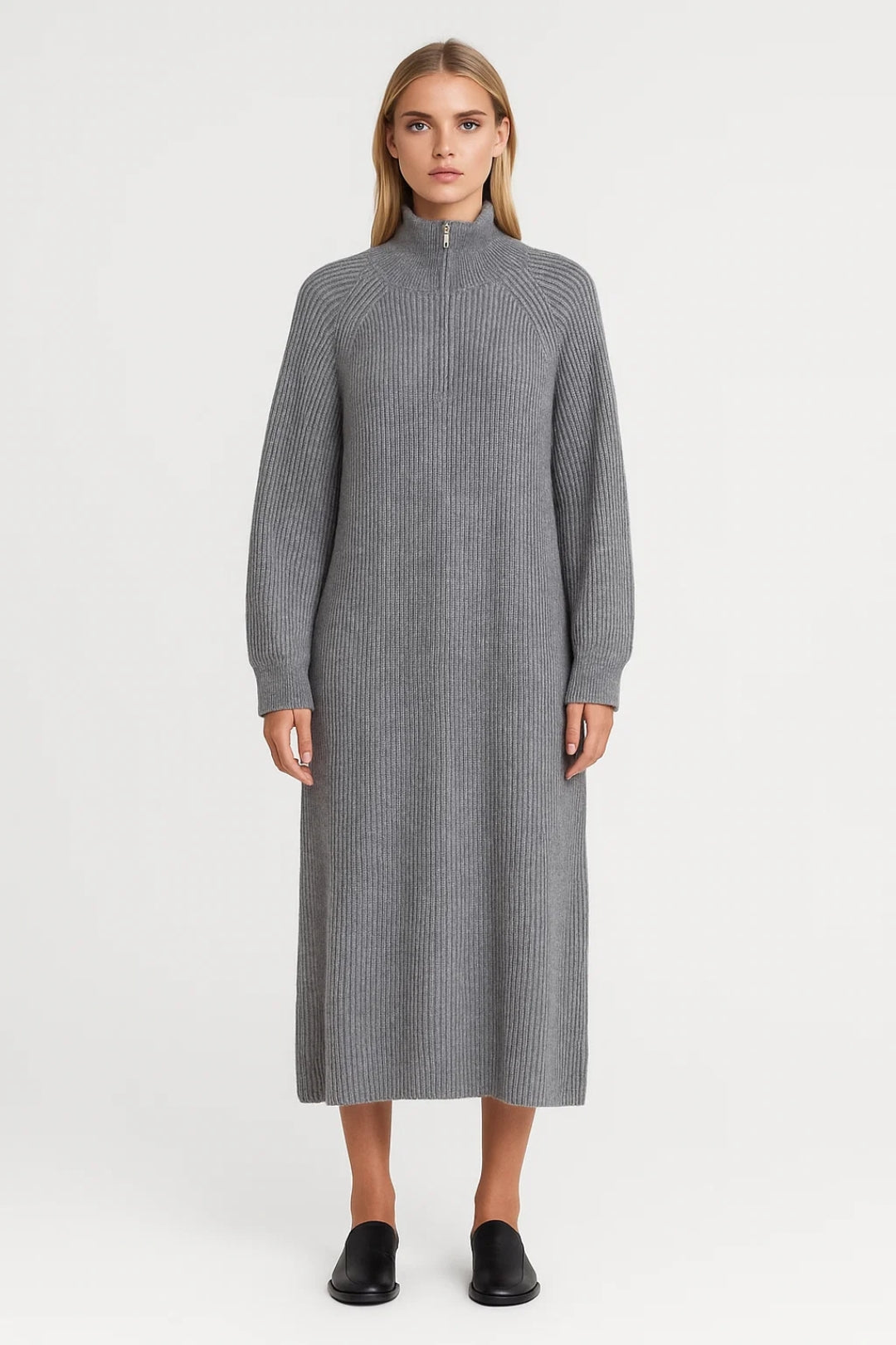 Dames Jurk | Minimalistisch | Modern | Winter | Comfortabele pasvorm | Verzorgde uitstraling