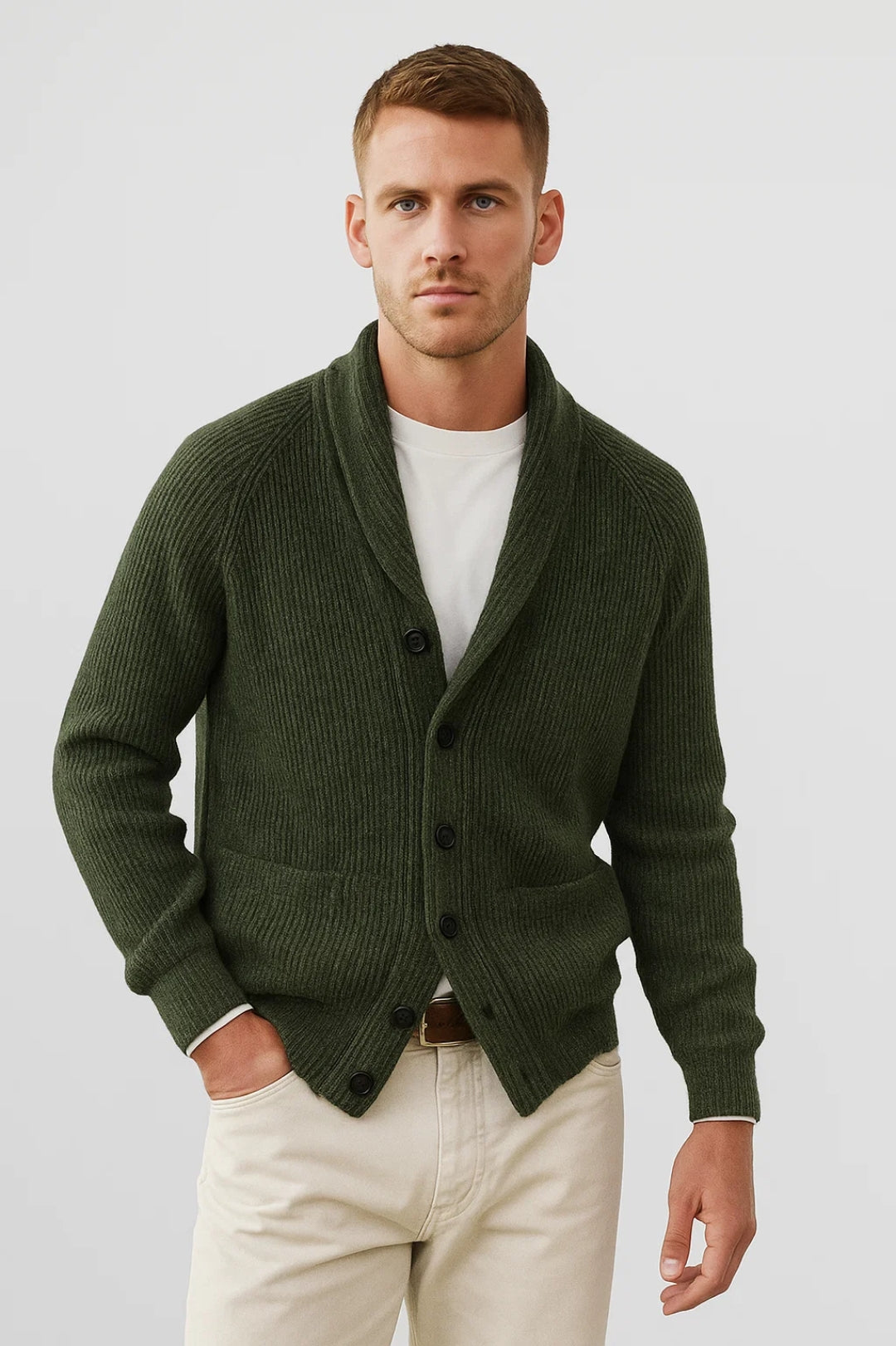 Vest Heren | Met Sjaalkraag | Met Knoopsluiting | Winter | Comfortabele pasvorm | Ideaal voor koude dagen