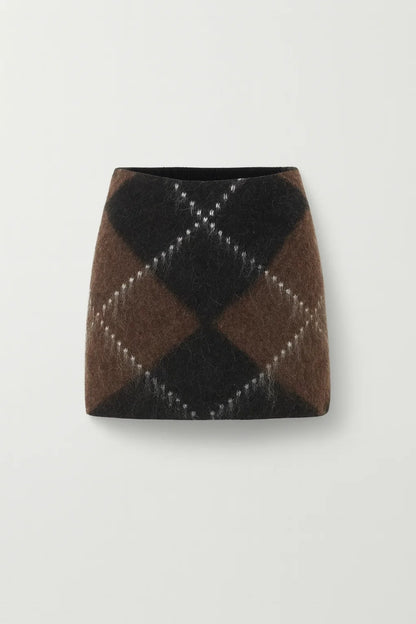 Set Dames | Gebreid | Ruitmotief | Winter | Comfortabele pasvorm | Ideaal voor koude dagen