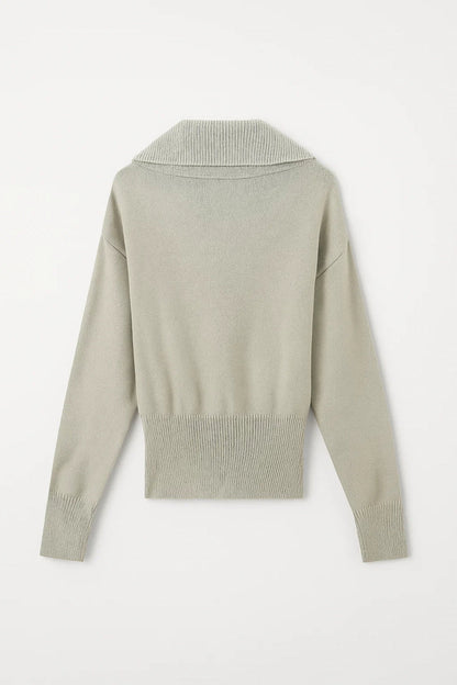 Gebreide Trui | Polokraag met Knoopsluiting | Verfijnd en Comfortabel