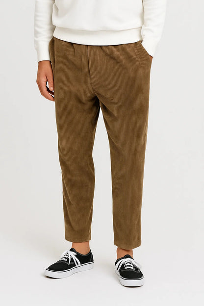 Broek Heren | Ribstructuur | Comfortabele Pasvorm | Winter | Ideaal voor koude dagen | Geschikt voor dagelijks gebruik