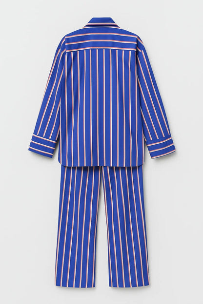 Gestreepte Set | Losvallende Overhemdstijl | Statement Look met Karakter