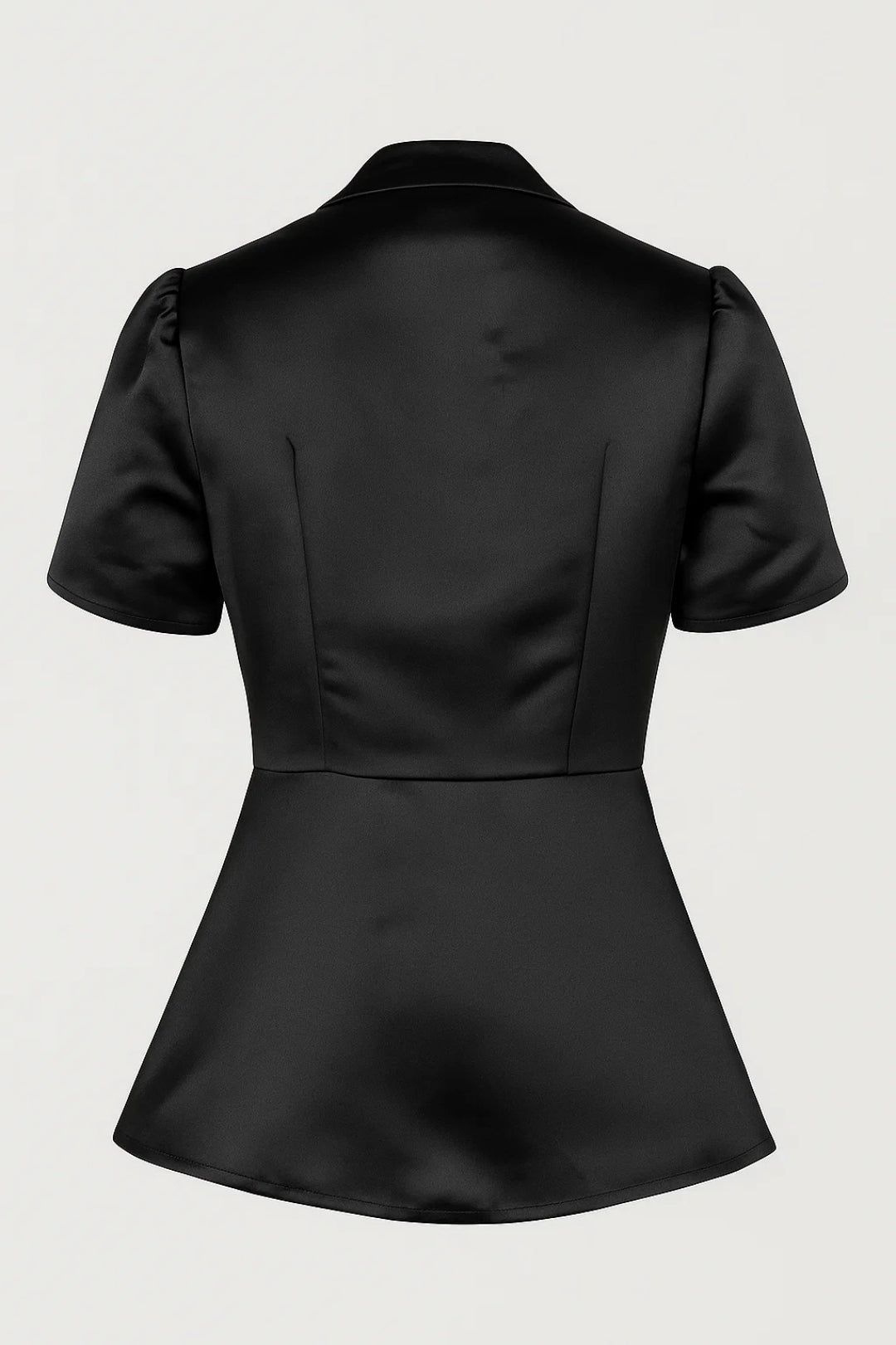 Getailleerde Damesblouse | Opstaande Kraag en Knoopsluiting | Elegant en Chic