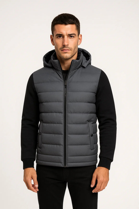 Jack Heren | Gewatteerd | Met Capuchon | Herfst | Comfortabele pasvorm | Geschikt voor dagelijks gebruik