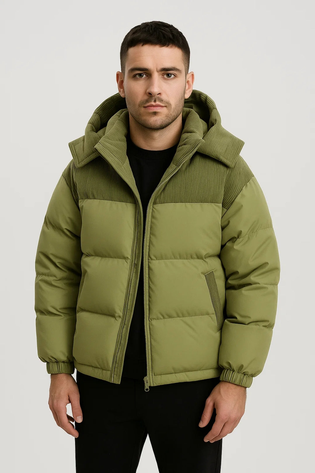 Pufferjas Heren | Gewatteerd | Met Capuchon | Winter | Comfortabele pasvorm | Ideaal voor koude dagen