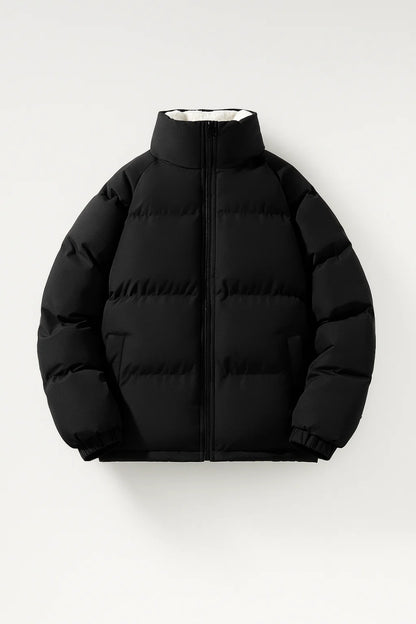 Winterjas Heren | Gewatteerd | Hoge Kraag | Winter | Comfortabele pasvorm | Ideaal voor koude dagen