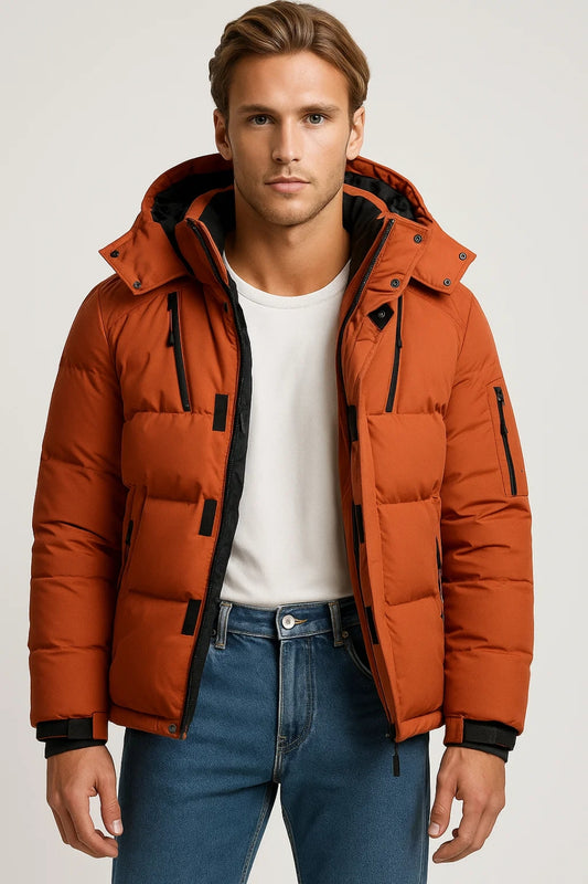 Winterjas Heren | Gewatteerd | Met Capuchon | Winter | Comfortabele pasvorm