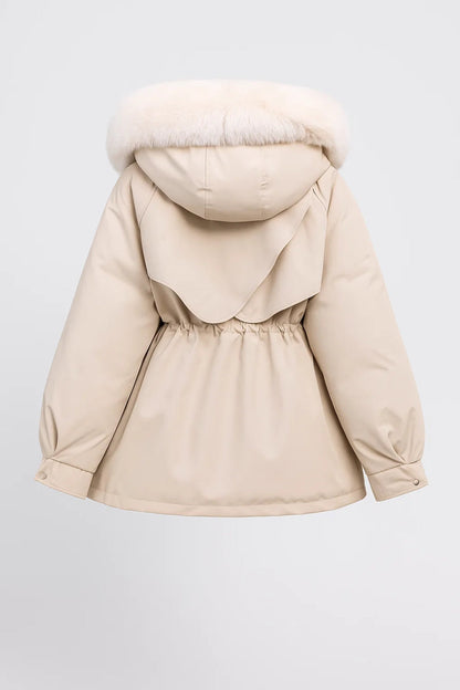 Gewatteerde Winterjas | Kort Model met Capuchon | Warm en Verstelbaar