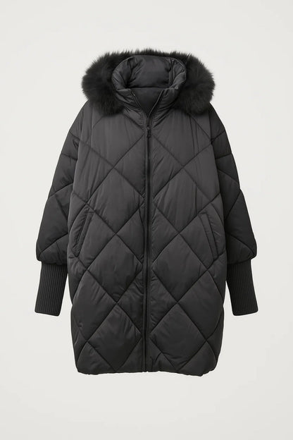 Gewatteerde Winterjas | Oversized Damesmodel met Capuchon | Extra Warmte