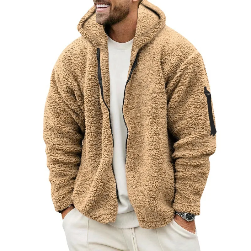 Gijs - Heren Teddy Jas Oversized met Capuchon en Rits voor de Herfst