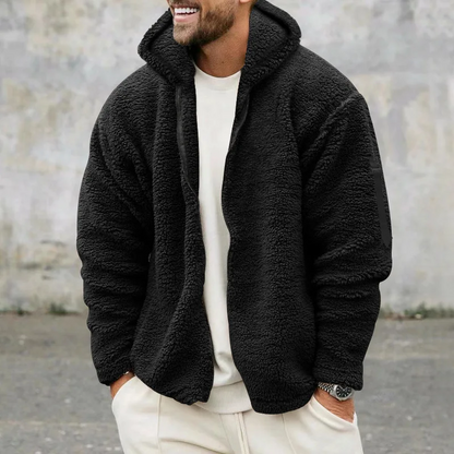 Gijs - Heren Teddy Jas Oversized met Capuchon en Rits voor de Herfst