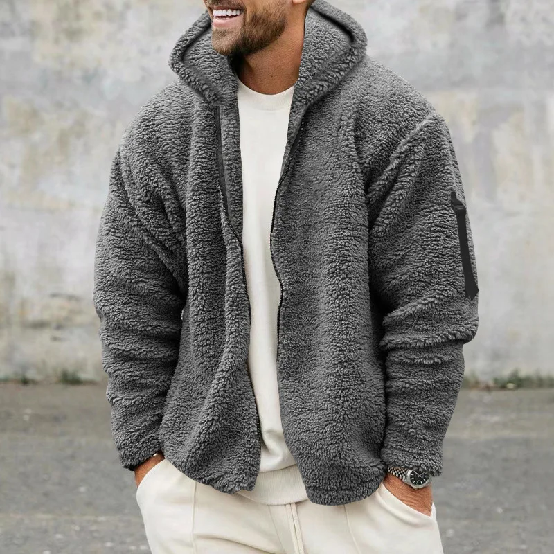 Gijs - Heren Teddy Jas Oversized met Capuchon en Rits voor de Herfst
