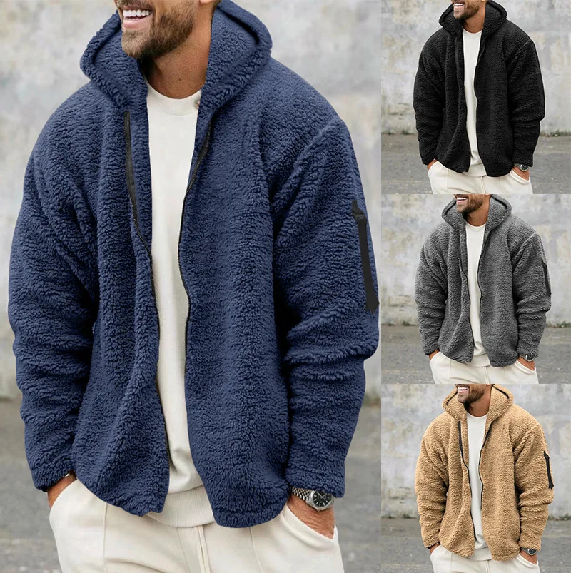 Gijs - Heren Teddy Jas Oversized met Capuchon en Rits voor de Herfst