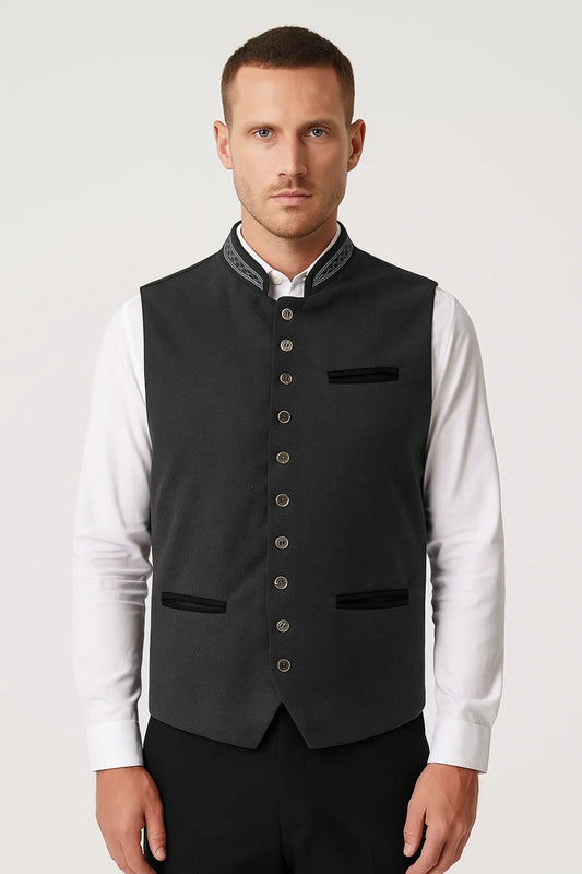 Gilet Heren | Opstaande Kraag | Tijdloos | All-Season | Comfortabele pasvorm | Geschikt voor dagelijks gebruik