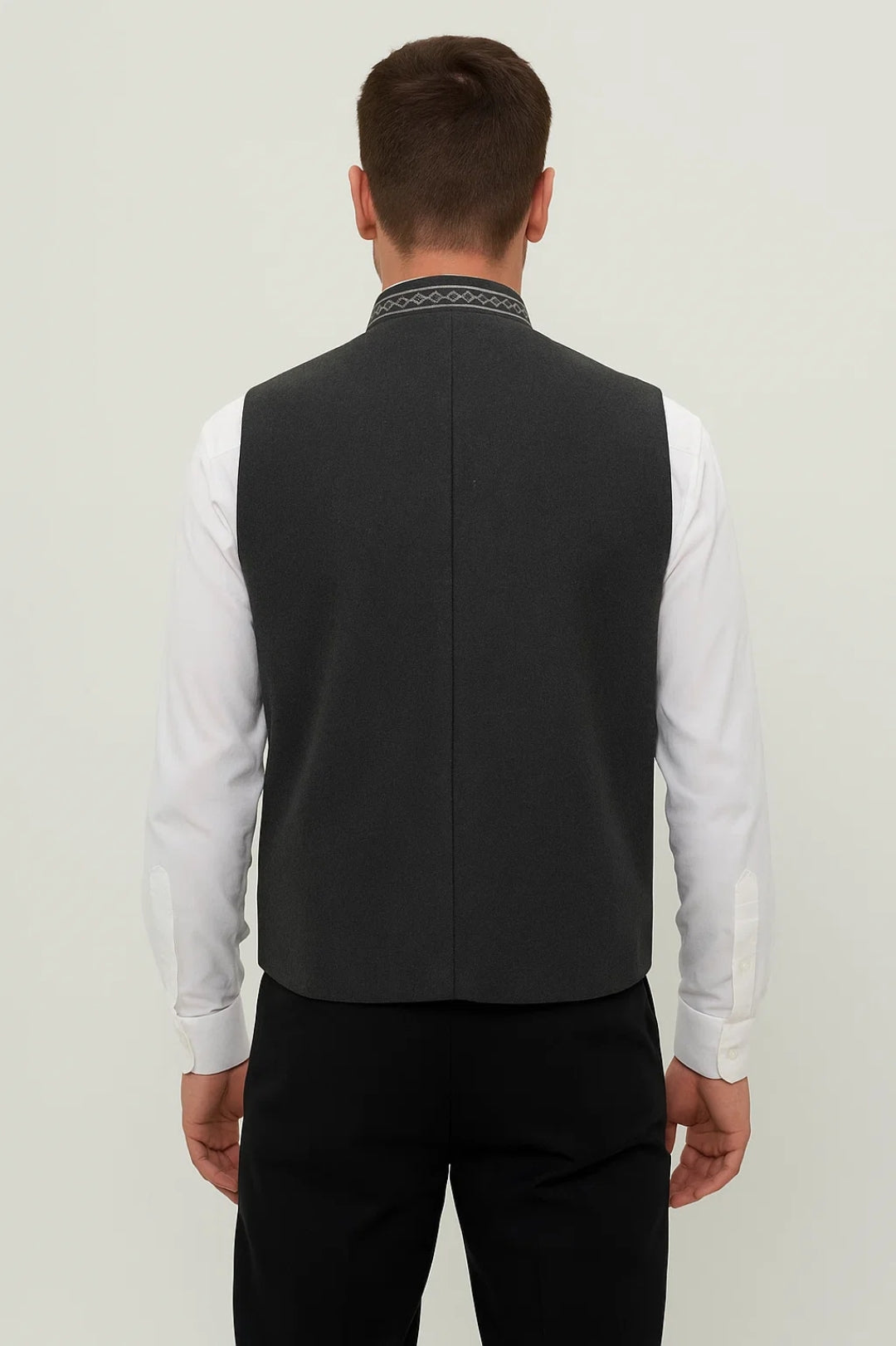 Gilet Heren - Strak Getailleerd met Staande Kraag | Klassiek