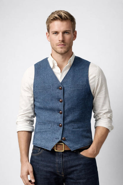 Gilet heren | Elegant & Comfortabel | Getailleerd silhouet | All season