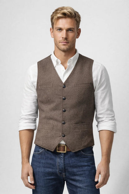 Gilet heren | Elegant & Comfortabel | Getailleerd silhouet | All season