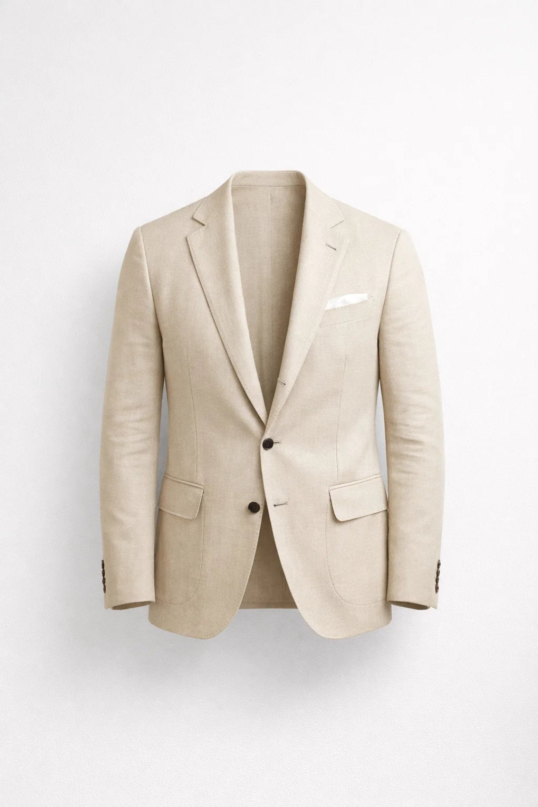 Blazer Heren - Licht Getailleerd met Revers en Pochet | Elegant