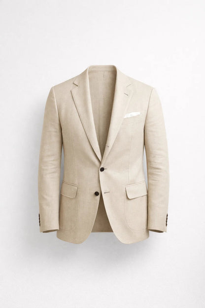 Blazer Heren - Licht Getailleerd met Revers en Pochet | Elegant
