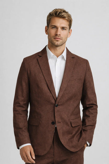 Blazer Heren - Getailleerd Jasje met Revers en Knoopsluiting | Elegant