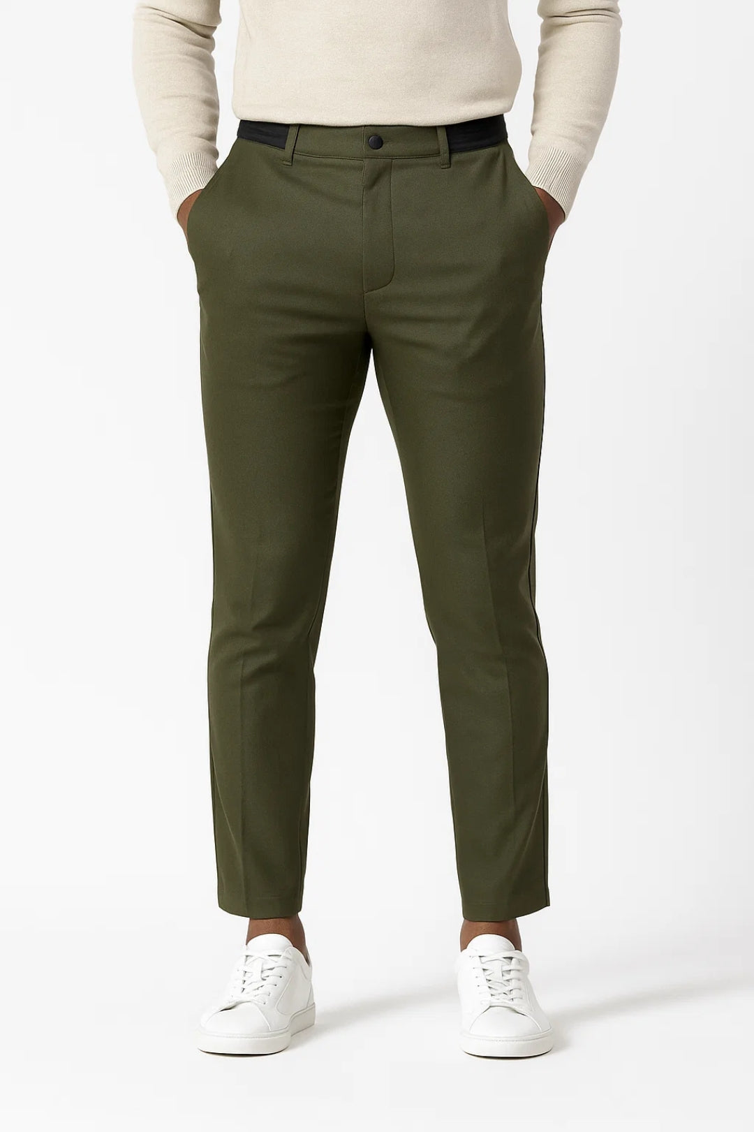 Heren Broek | Slimfit | Hoge Taille | Lente