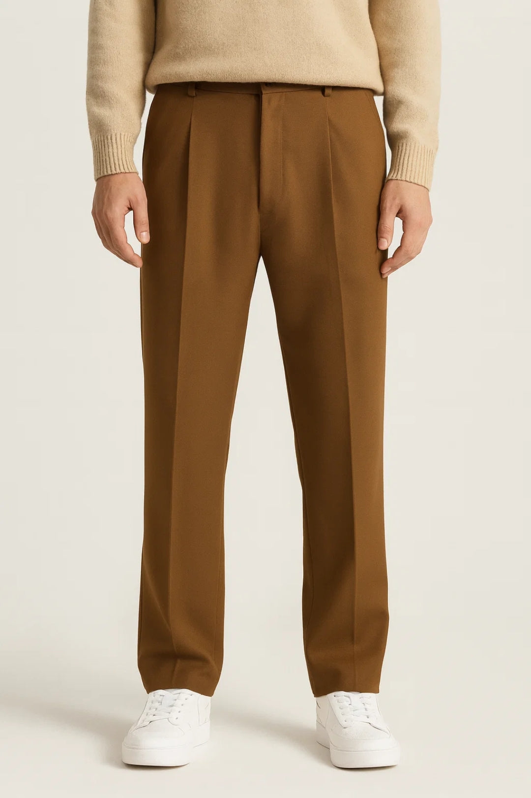 Heren Broek | Straight Leg | Hoge Taille | Lente