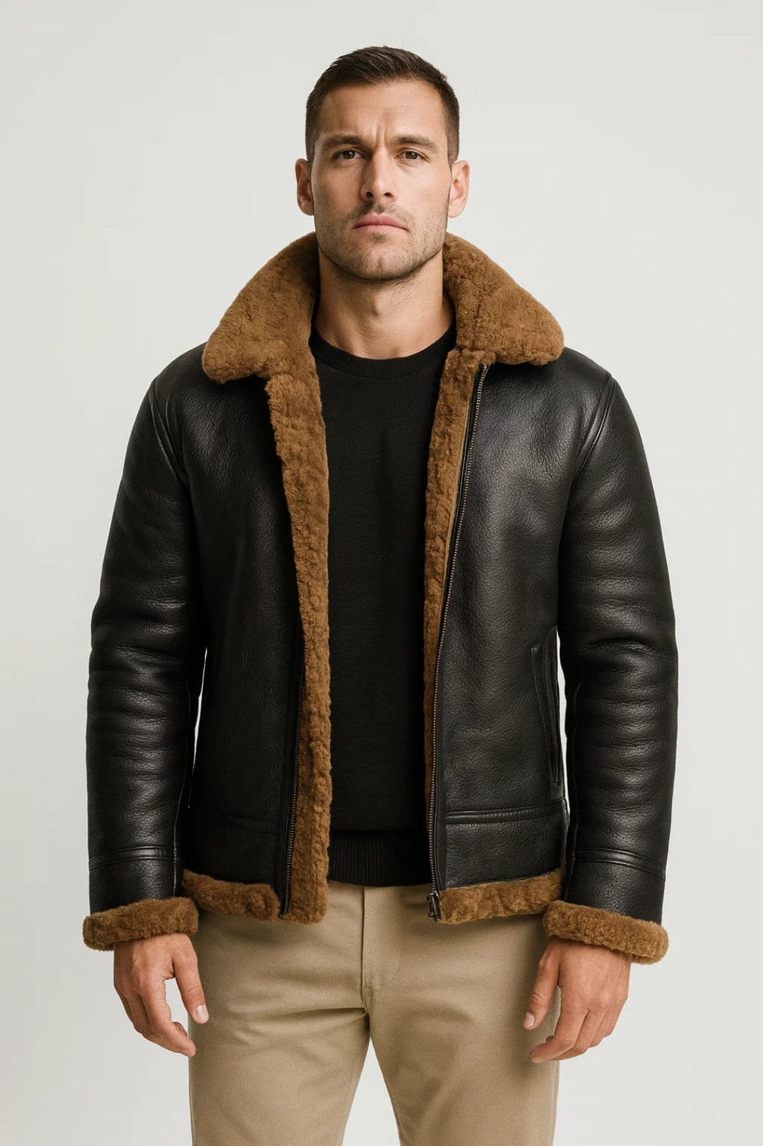 Heren Jas | Elegant | Met Bontkraag | Winter