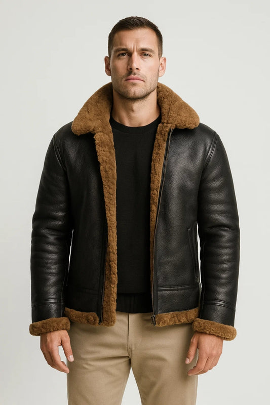 Heren Jas | Elegant | Met Bontkraag | Winter