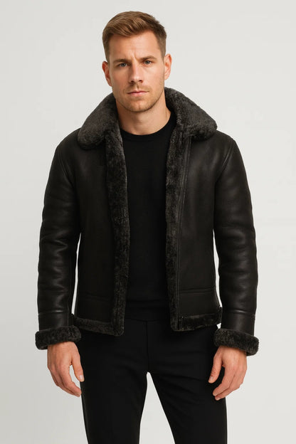 Heren Jas | Elegant | Met Bontkraag | Winter