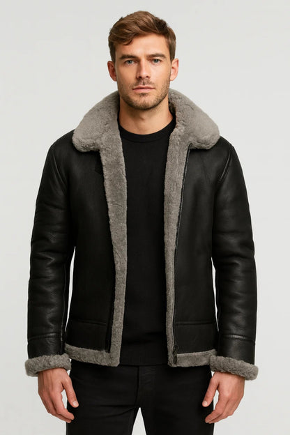 Heren Jas | Elegant | Met Bontkraag | Winter