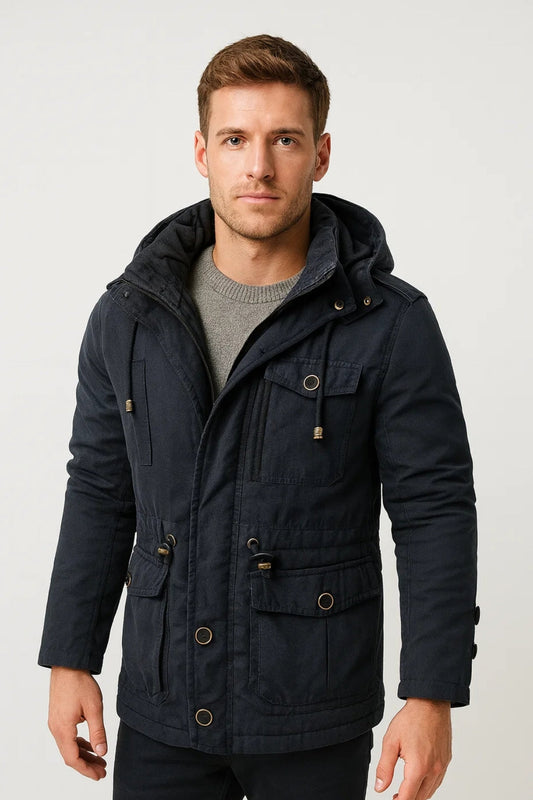 Heren Jas | Elegant | Met Capuchon | Winter