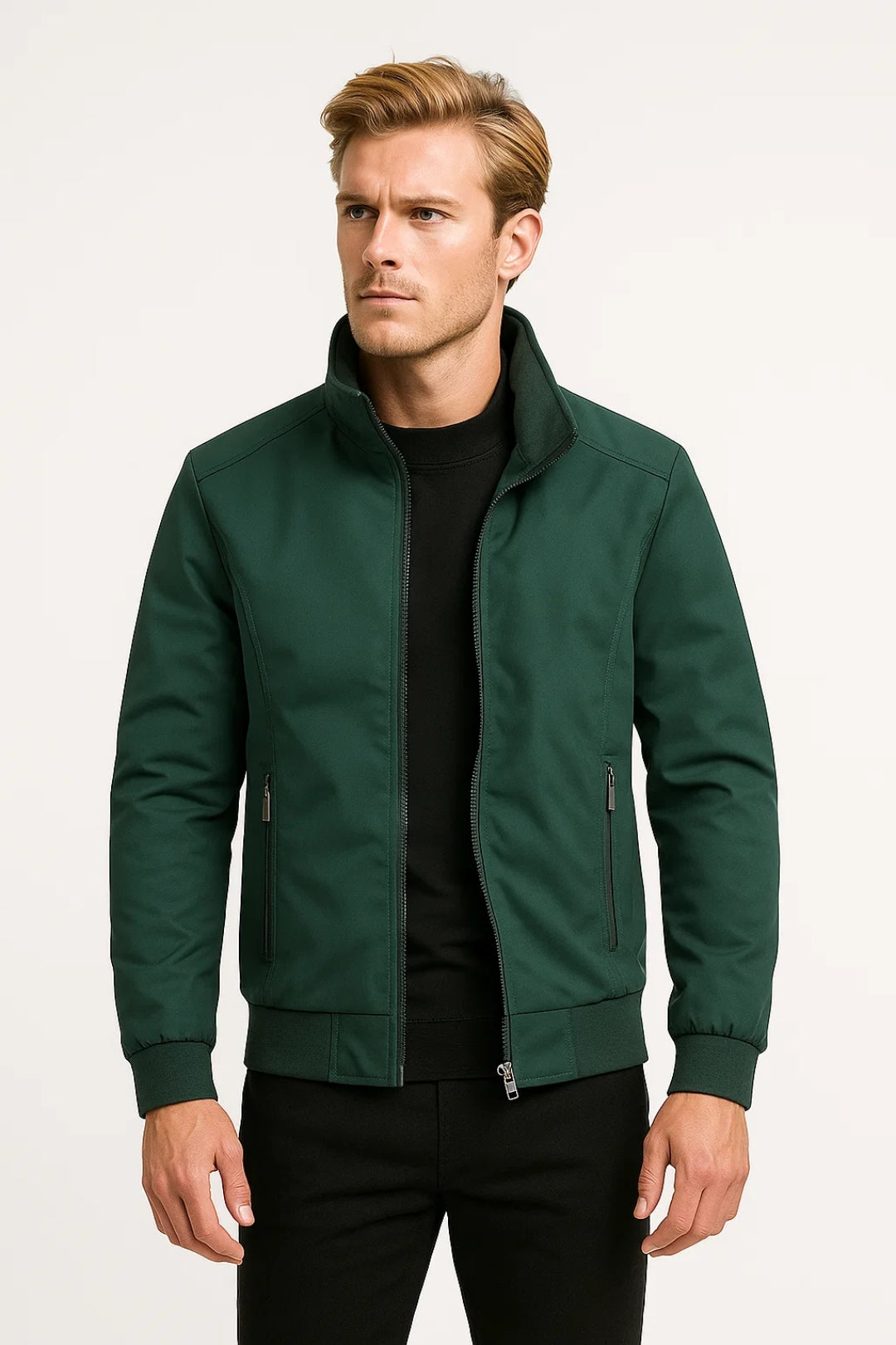 Heren Jas | Minimalistisch&Slimfit | Met Rits | Allseason