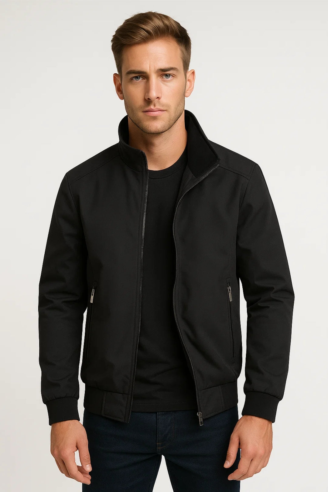 Heren Jas | Minimalistisch&Slimfit | Met Rits | Allseason