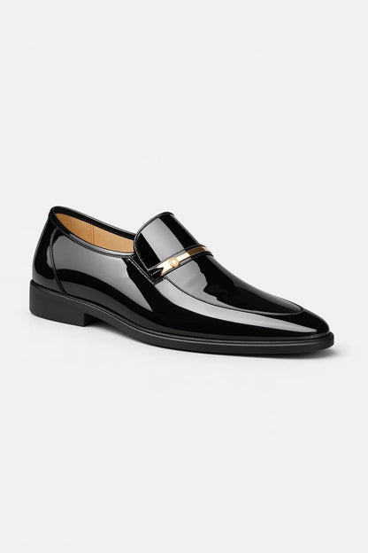 Loafers Heren - Glanzend Instapmodel met Gouden Detail | Elegant