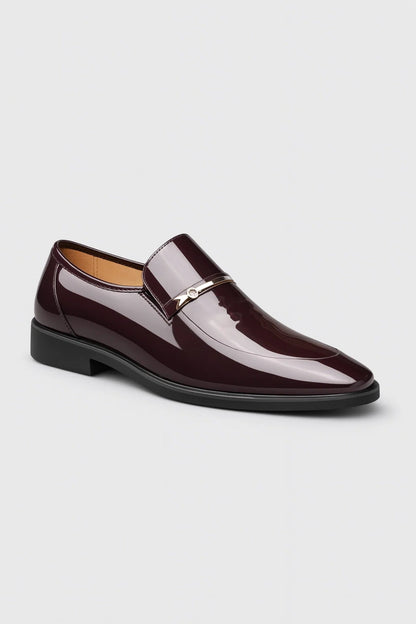 Loafers Heren - Glanzend Instapmodel met Gouden Detail | Elegant