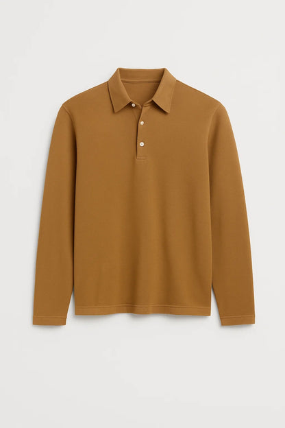 Heren Polo | Minimalistisch | Lange Mouw | Lente