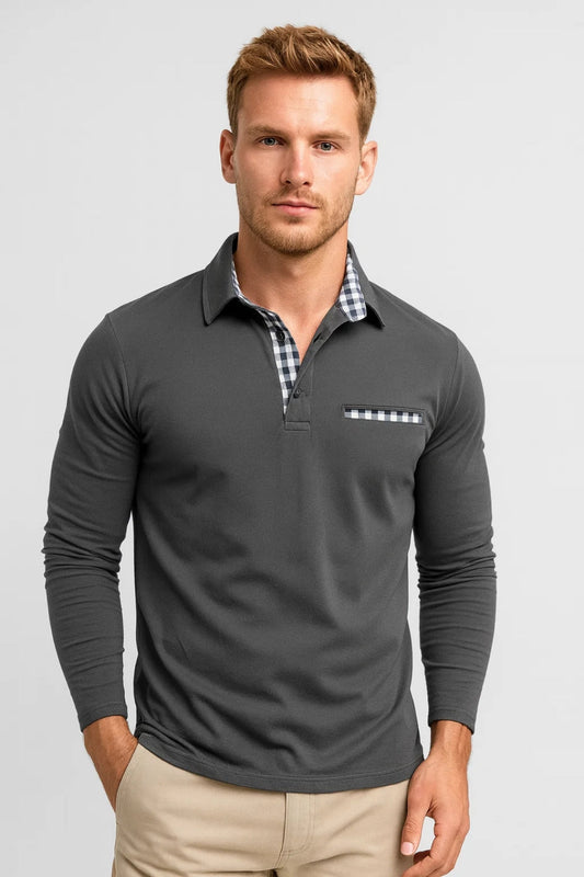 Heren Polo | Slimfit | Lange Mouw | Lente