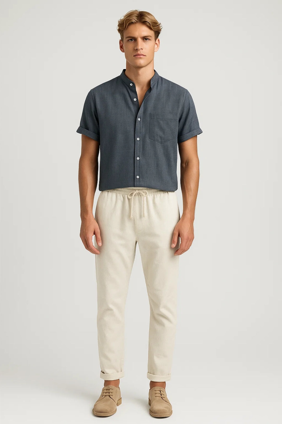 Set Heren | Korte Mouwen | Casual | Zomer | Comfortabele pasvorm | Ideaal voor warme dagen