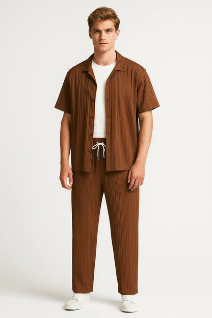 Heren Set | Minimalistisch | Met Knoopjes | Zomer