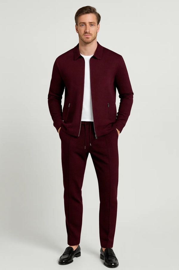 Co-ord Set Heren - Zip Jas met Tapered Broek | Casual Smart