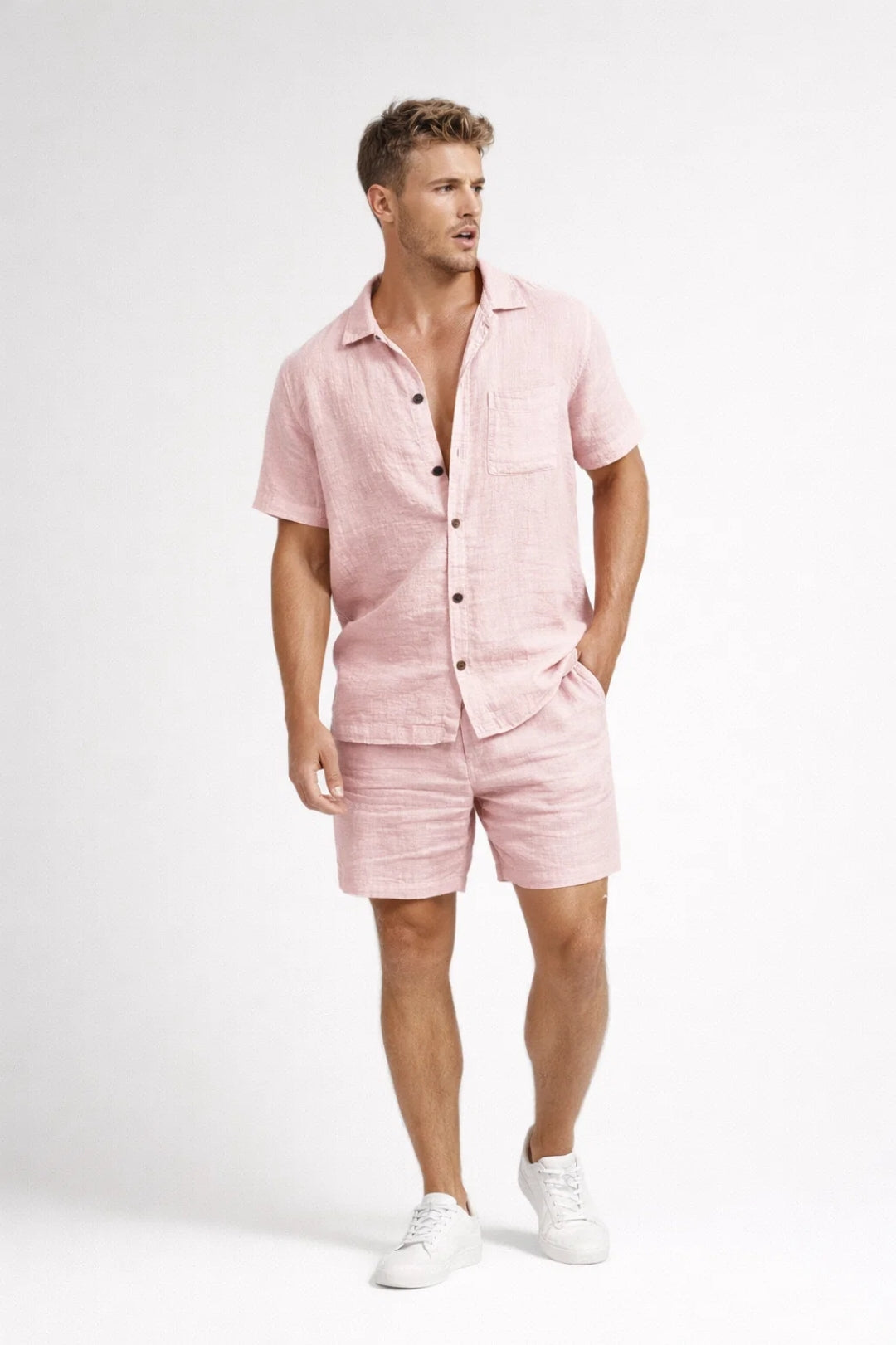 Heren Set | Premium | Met Knoopjes | Zomer