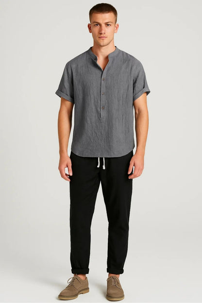 Set Heren | Kraagloos | Casual | All-Season | Comfortabele pasvorm