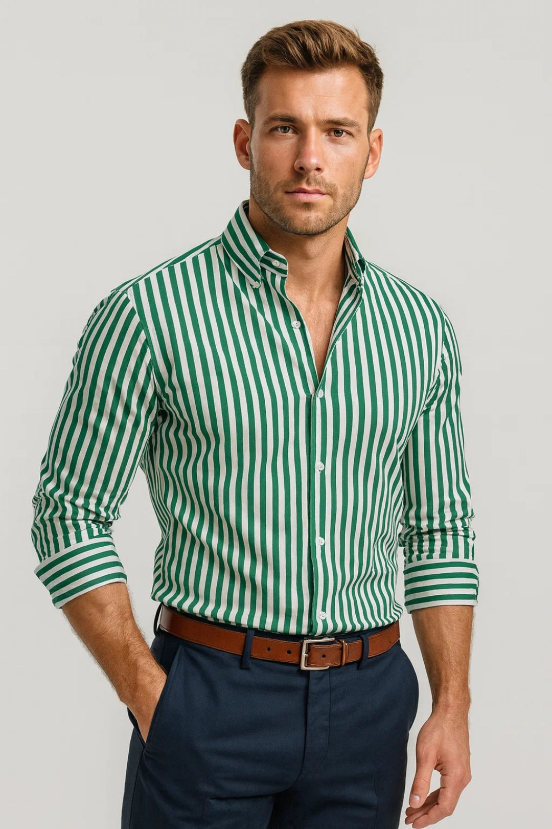 Heren Overhemd | Elegant | Lange Mouw | Lente