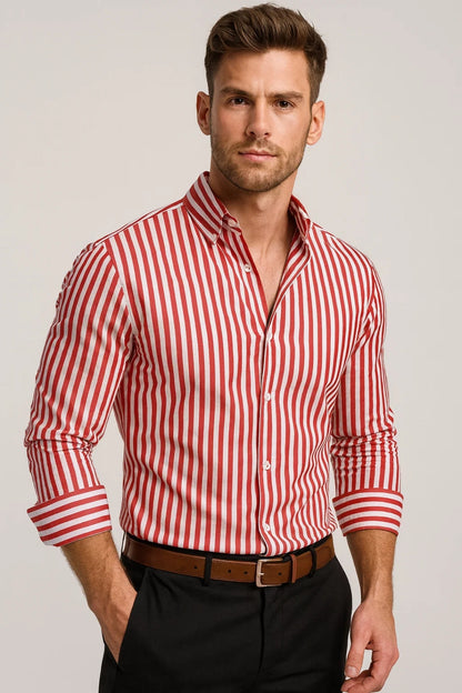 Heren Overhemd | Elegant | Lange Mouw | Lente