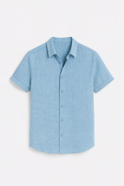 Heren Shirt | Minimalistisch | Korte Mouw | Zomer